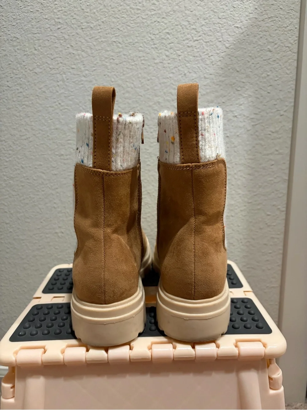 Girls' Laney Zipper Chelsea Boots - Cognac